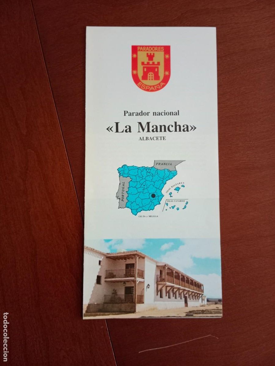 Tourismusbrosch&uuml;ren: FOLLETO DE TURISMO - DIPTICO - PARADOR NACIONAL - LA MANCHA - ALBACETE - 1981