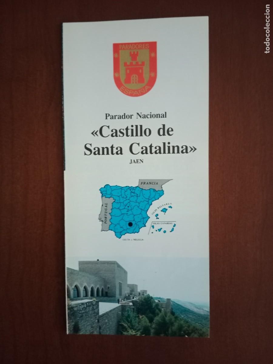 Tourismusbrosch&uuml;ren: FOLLETO DE TURISMO - DIPTICO - PARADOR NACIONAL - CASTILLO DE SANTA CATALINA - JAEN - 1981