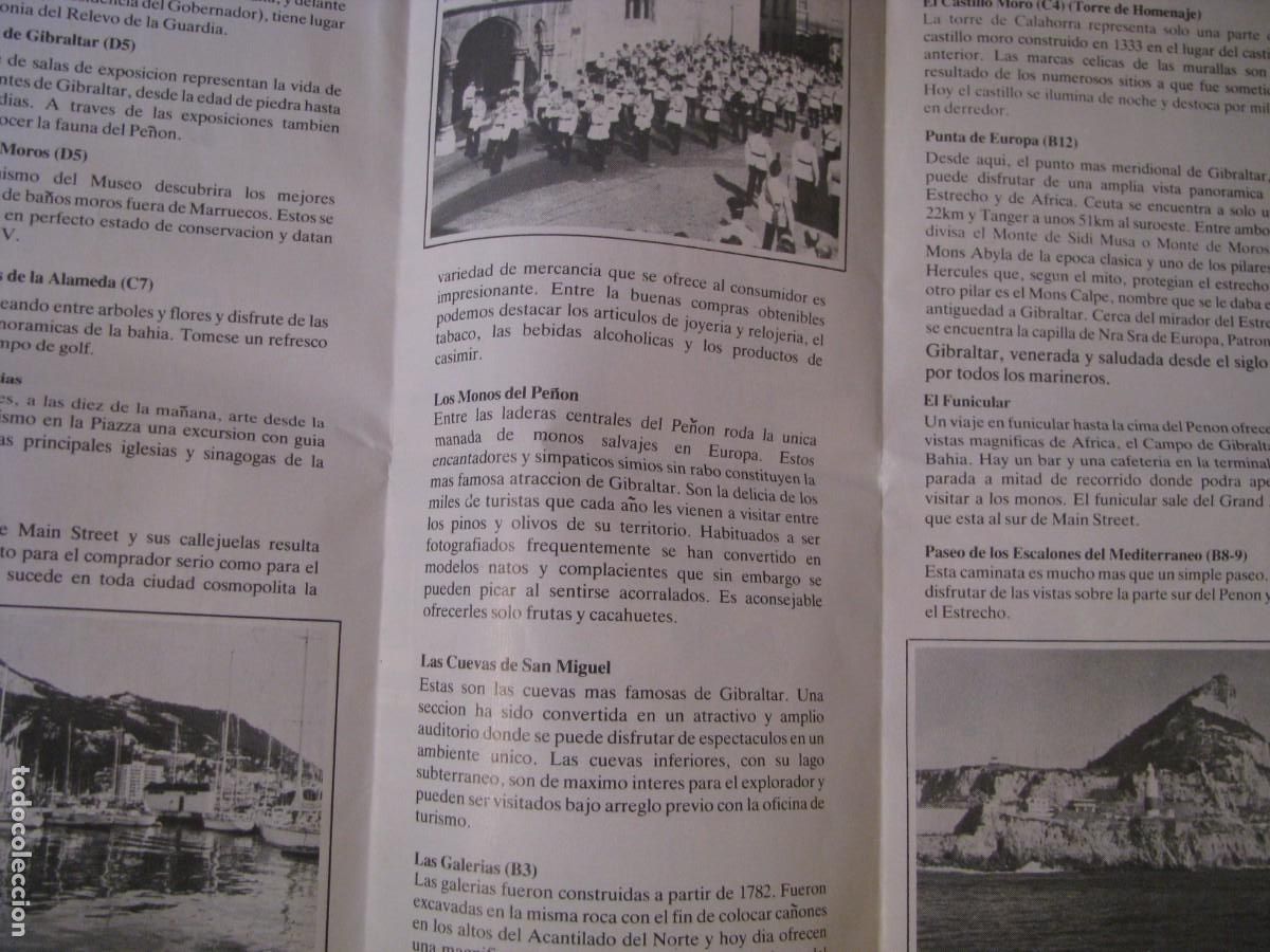 Folletos de turismo: GIBRALTAR. GUIA TURISTICA Y MAPA. - Foto 3