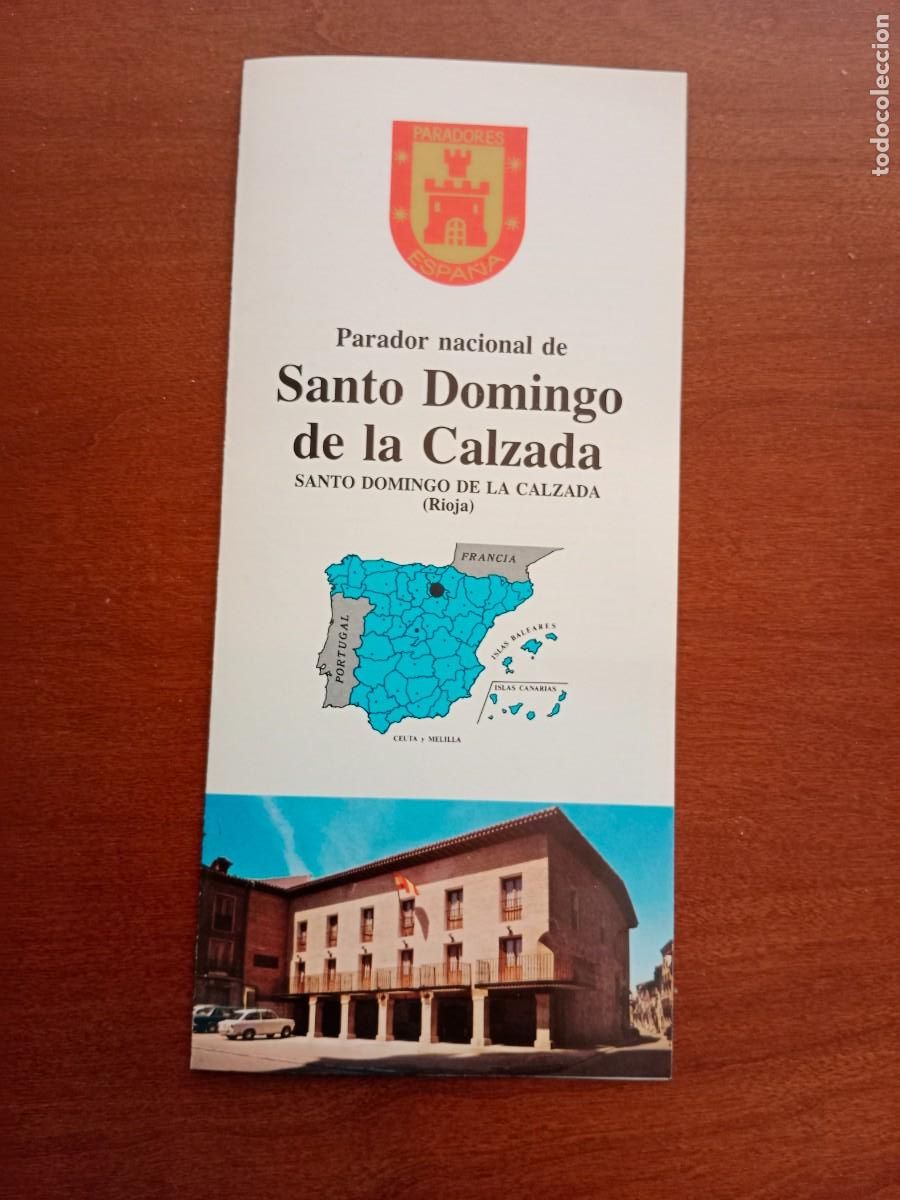 Tourismusbrosch&uuml;ren: FOLLETO DE TURISMO - DIPTICO - PARADOR NACIONAL - SANTO DOMINGO DE LA CALZADA - LA RIOJA - 1981