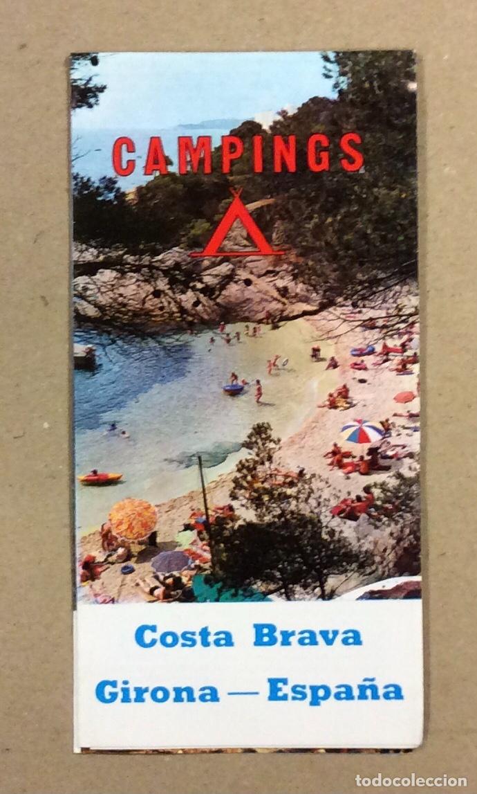 Brochures de tourisme: CAMPINGS COSTA BRAVA (GIRONA). ANTIGUO FOLLETO PUBLICITARIO.