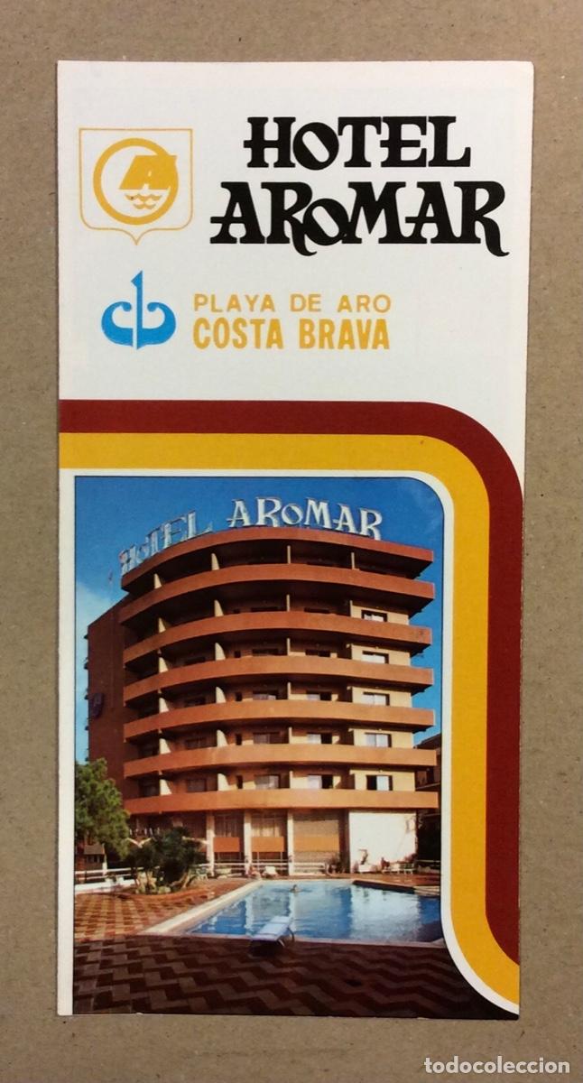 Brochures de tourisme: HOTEL AROMAR (PLAYA DE ARO - COSTA BRAVA). FOLLETO PUBLICITARIO DE 1982.