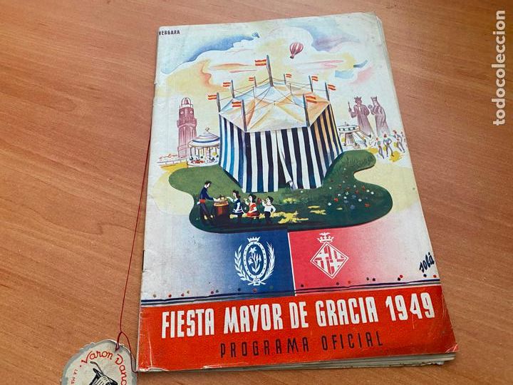 Folletos de turismo: PROGRAMA OFICIAL FIESTA MAYOR DE GRACIA 1949 (COIB189)