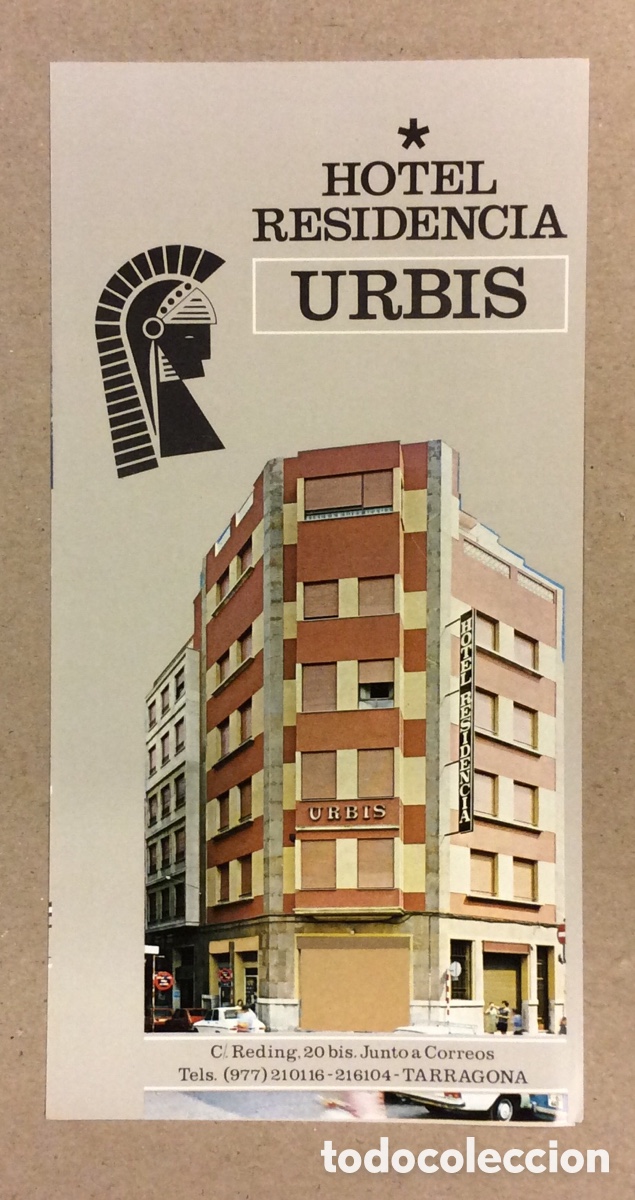 Travel Brochures: HOTEL RESIDENCIA URBIS (TARRAGONA). ANTIGUO FOLLETO PUBLICITARIO DESPLEGABLE.