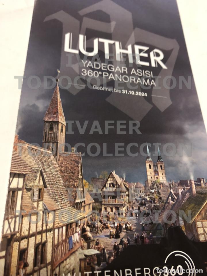 Folhetos de turismo: FOLLETO LUTHER 1517, PANORAMA 360&ordm; DEL ARTISTA YADEGAR ASISI EN WITTENBERG, ALEMANIA