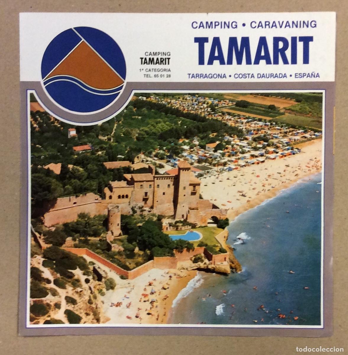 Travel Brochures: CAMPING CARAVANIG TAMARIT (TARRAGONA - COSTA DAURADA). FOLLETO PUBLICITARIO TURISMO DE 1983