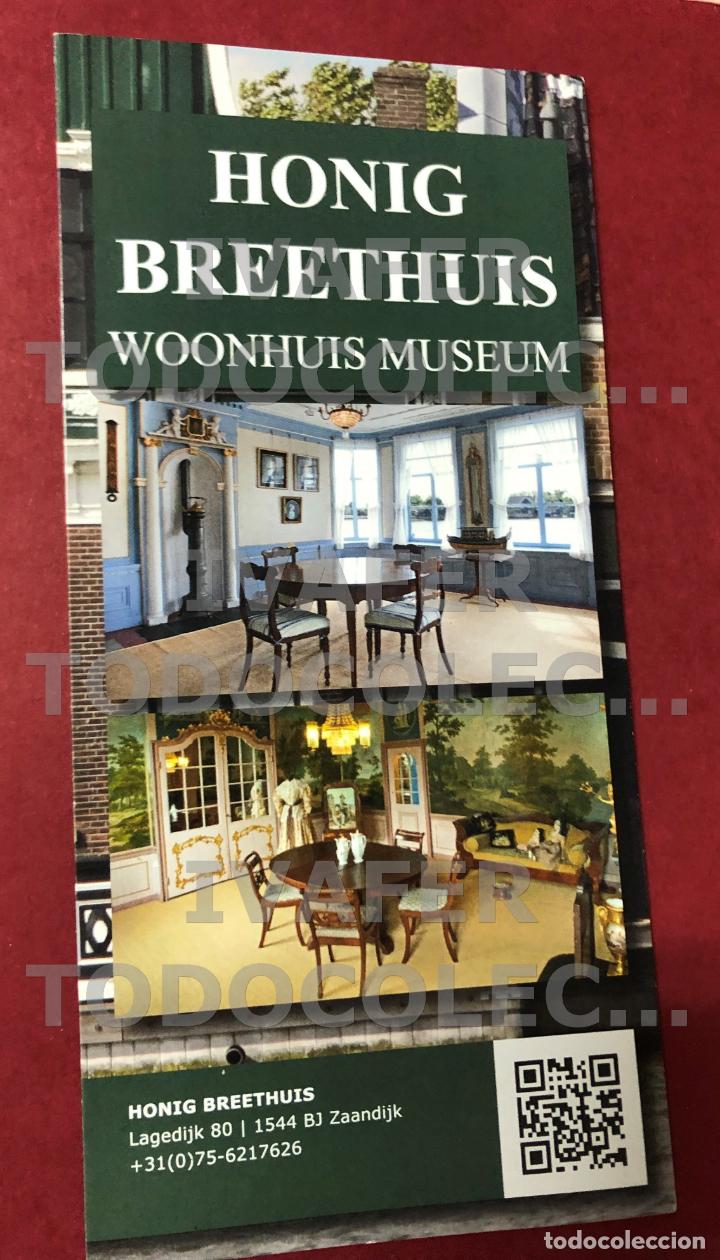 Brochures de tourisme: FOLLETO MUSEO HONIG BREETHUIS EN ZAANDIJK, HOLANDA, HISTORIA DEL PAPEL