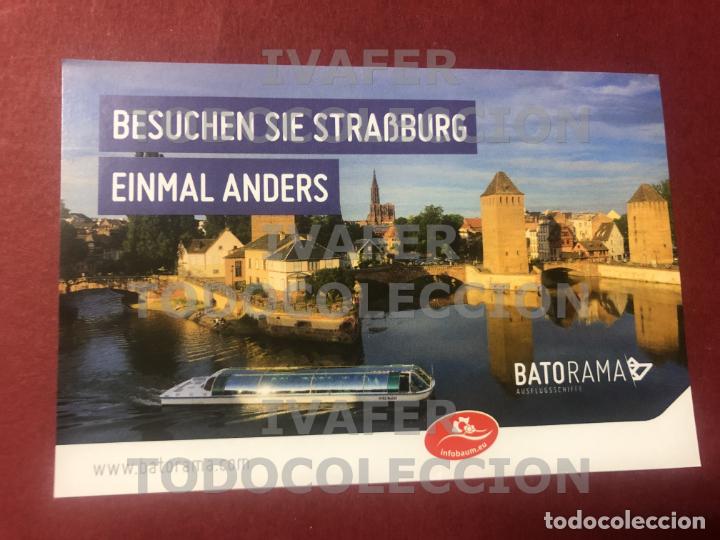Brochures de tourisme: UNA HOJA FLYER ESTRASBURGO, FRANCIA, PASEOS EN BARCO BATORAMA, EN ALEMAN