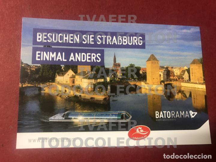 Tourismusbrosch&uuml;ren: UNA HOJA FLYER ESTRASBURGO, FRANCIA, PASEOS EN BARCO BATORAMA, EN ALEMAN