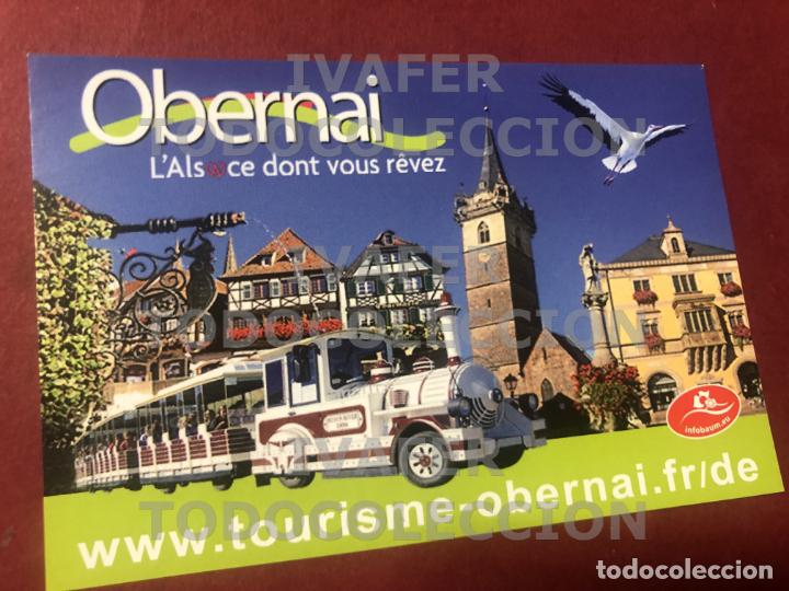 Tourismusbrosch&uuml;ren: UNA HOJA FLYER TURISTICO OBERNAI, ALSACIA, FRANCIA, EN FRANCES, INGLES Y ALEMAN