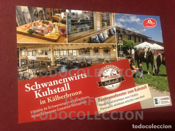 Tourismusbrosch&uuml;ren: UNA HOJA FLYER SELVA NEGRA, HOTEL Y RESTAURANTE CON ESTABLO TIPICO, EN ALEMAN, INGLES Y FRANCES