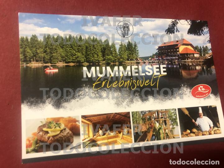 Folletos de turismo: UNA HOJA FLYER SELVA NEGRA, RESTAURANTE DE COMIDA TIPICA EN MUMMELSEE, ALEMANIA