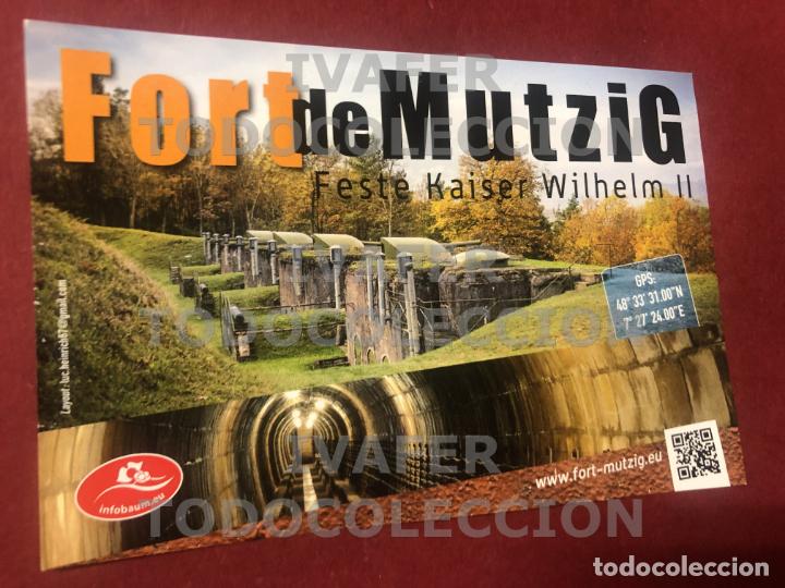 Brochures de tourisme: UNA HOJA FLYER FUERTE DE MUTZIG, FRANCIA, EN ALEMAN Y FRANCES