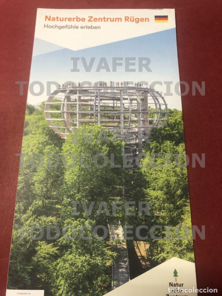 Brochures de tourisme: FOLLETO PASEO SOBRE LOS ARBOLES Y MIRADOR EN LA ISLA DE RUGEN, ALEMANIA