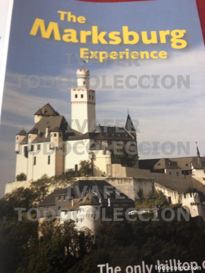 Folhetos de turismo: FOLLETO CASTILLO DE MARKSBURG A ORILLAS DEL RIO RIN, ALEMANIA, EN INGLES