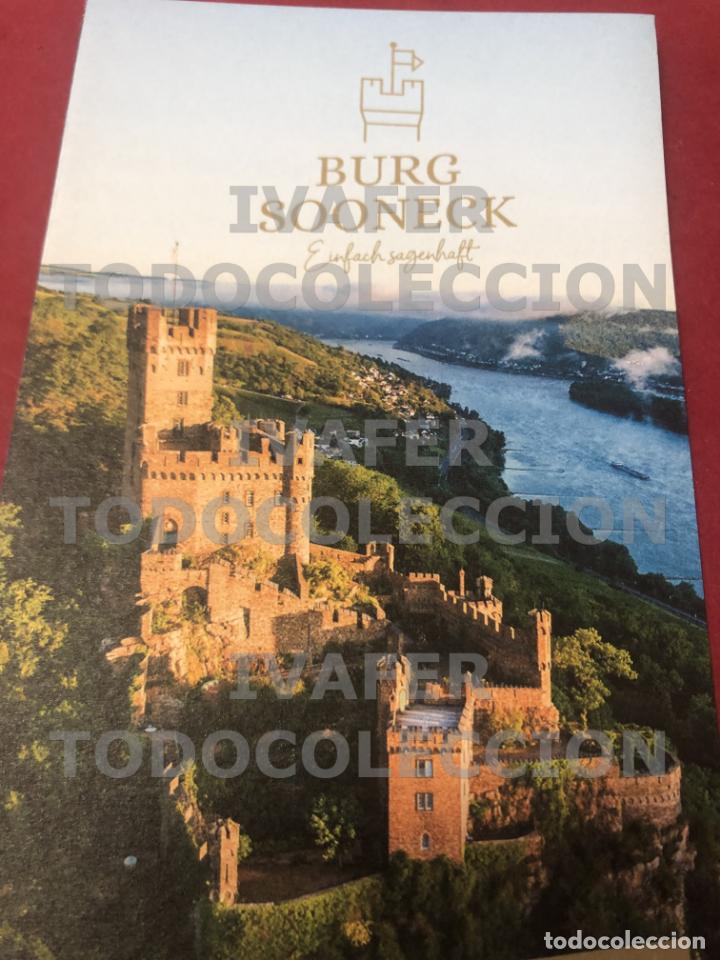 Travel Brochures: FOLLETO DEL CASTILLO BURG SOONECK A ORILLAS DEL RIN, ALEMANIA, EN INGLES Y ALEMAN