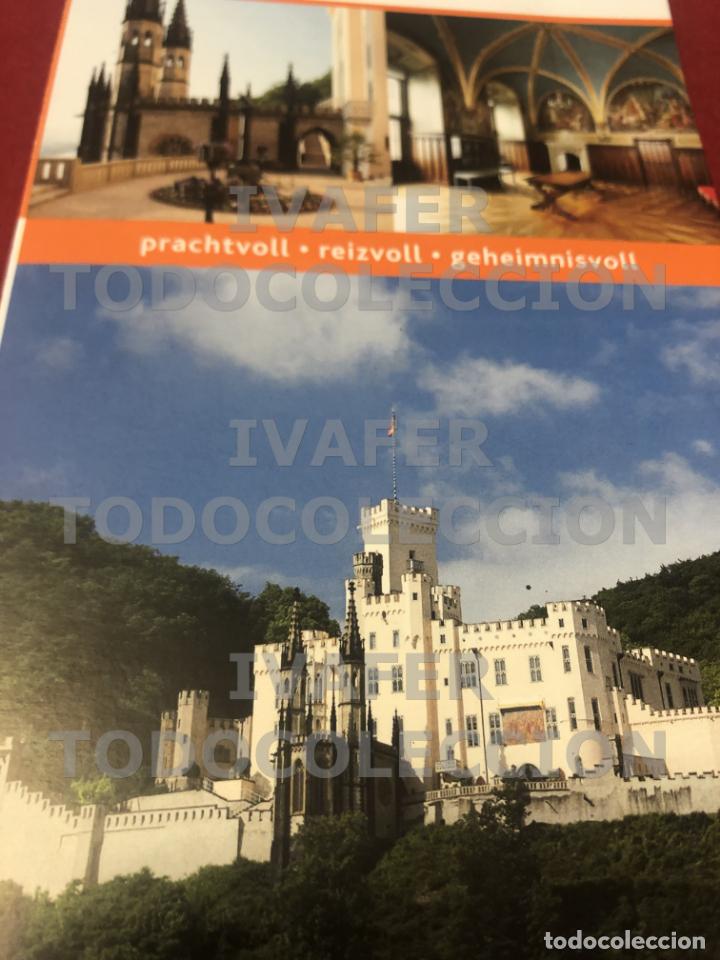 Folhetos de turismo: FOLLETO CASTILLO BURG STOLZENFELS A ORILLAS DEL RIO RIN, ALEMANIA, EN ALEMAN
