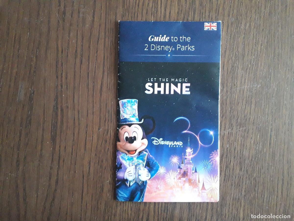 Brochures de tourisme: folleto gu&iacute;a de euro Disneyland Paris, idioma Ingl&eacute;s.