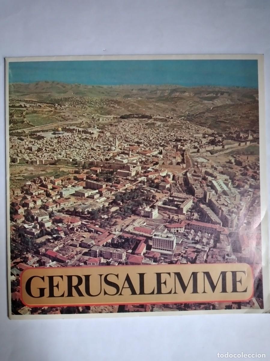 Tourismusbrosch&uuml;ren: GERUSALEMME JERUSALEM MINISTERIO DE ISRAEL DE TURISMO 1971 EN ITALIANO