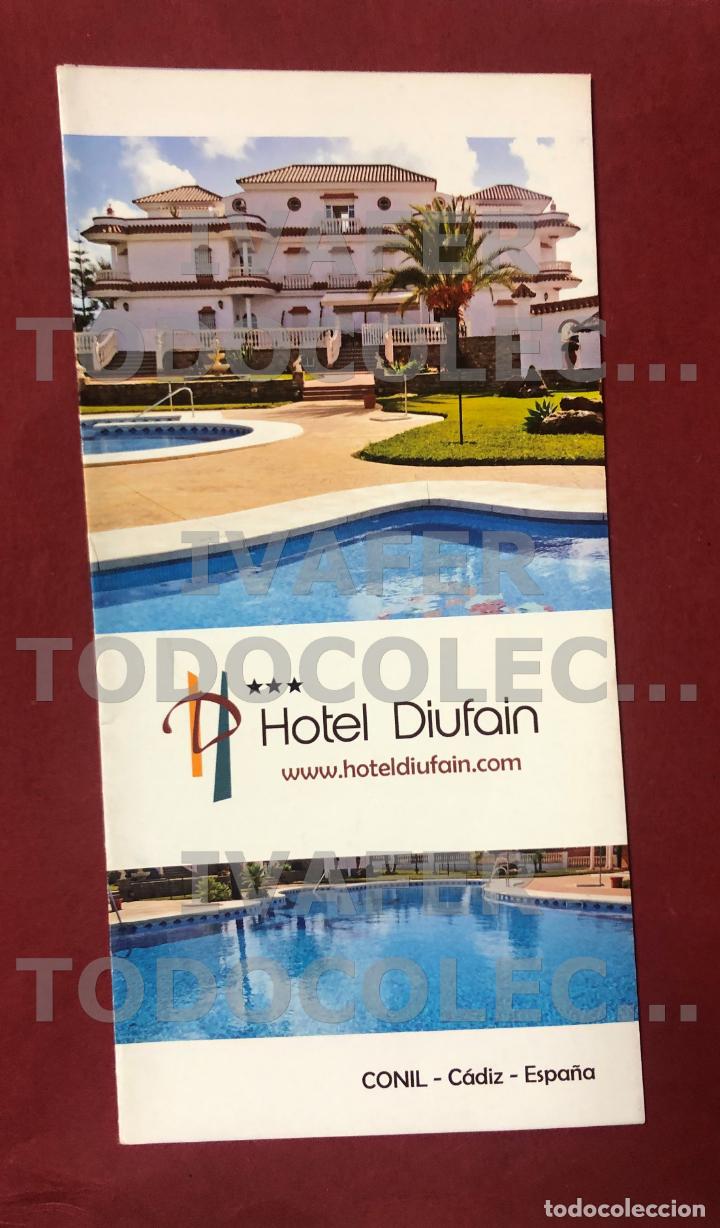 Folletos de turismo: FOLLETO HOTEL DIUFAIN, CONIL DE LA FRONTERA, CADIZ, EN ESPA&Ntilde;OL, INGLES Y ALEMAN