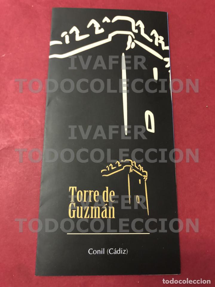 Travel Brochures: FOLLETO TORRE DE GUZMAN Y ALMADRABA DE CONIL DE LA FRONTERA, CADIZ, EN INGLES Y ESPA&Ntilde;OL