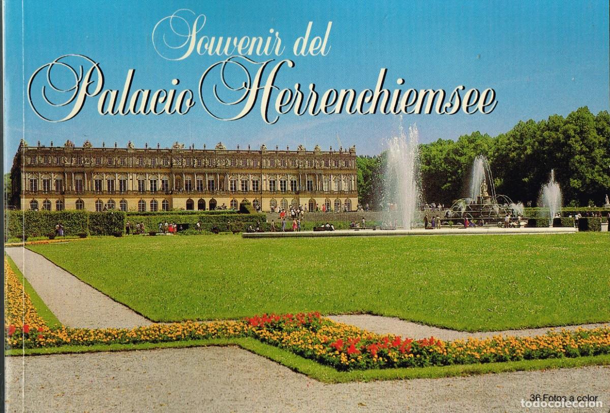 Folletos de turismo: 60/70&acute;s ca. Souvenir del Palacio Herrenchiemsee Luis II de Baviera, 36 Fotos Color - en Castellano