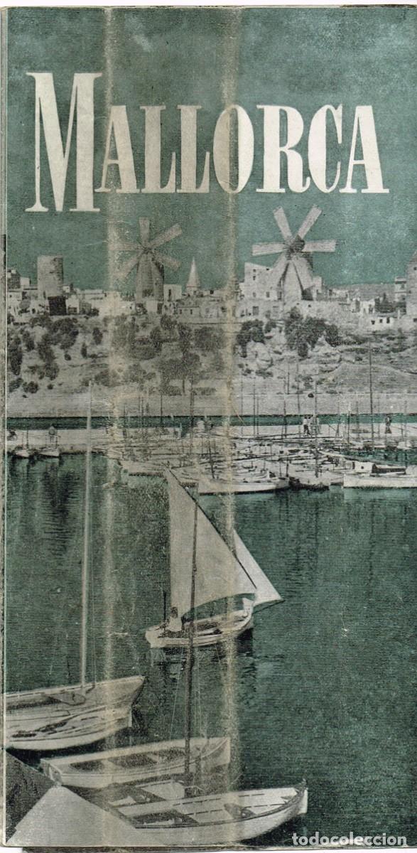 Travel Brochures: 1950/60&acute;s ca. FOLLETO MALLORCA CON MAPA, VIAJES INTERNACIONAL EXPRESO (en ingl&eacute;s)