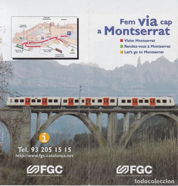 Tourismusbrosch&uuml;ren: FOLLETO PUBLICITARIO FEM VIA CAP A MONTSERRAT - FGC