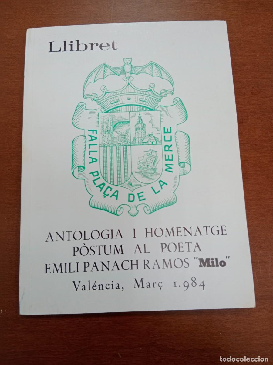 Tourismusbrosch&uuml;ren: LLIBRET FALLA PLAZA / PLA&Ccedil;A DE LA MERCE - 1984 - ANTOLOGIA HOMENAJE POETA EMILI PANACH
