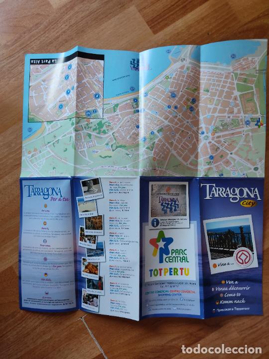 Tourismusbrosch&uuml;ren: FOLLETO TARRAGONA CITY MAPA TUR&Iacute;STICO DE LA CIUDAD VARIOS IDIOMAS MAR GASTRONOMIA TURISMO COMERCIO..