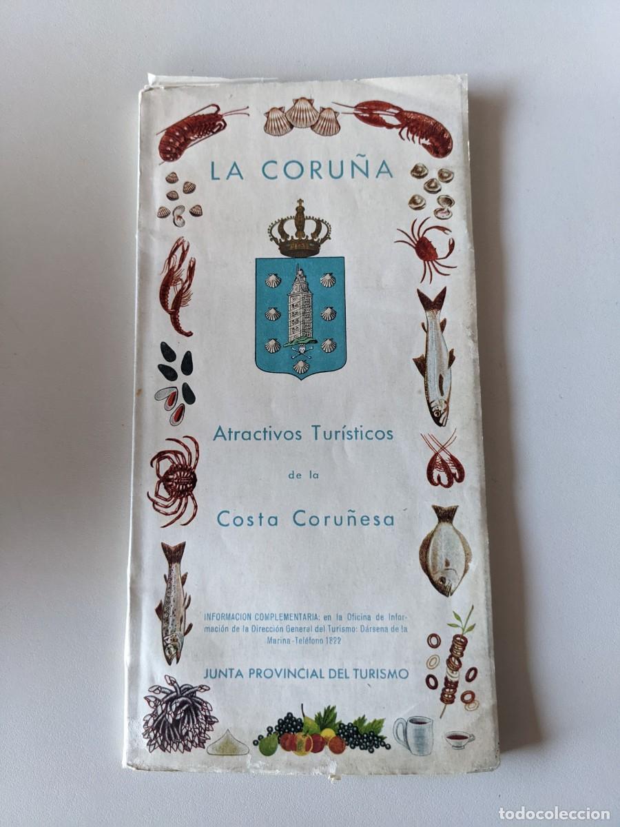 Brochures de tourisme: 1956 LA CORU&Ntilde;A: ATRACTIVOS TURISTICOS DE LA COSTA CORU&Ntilde;ESA