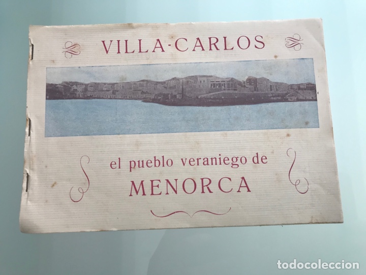 Folhetos de turismo: Villa Carlos. El pueblo veraniego de Menorca 1948