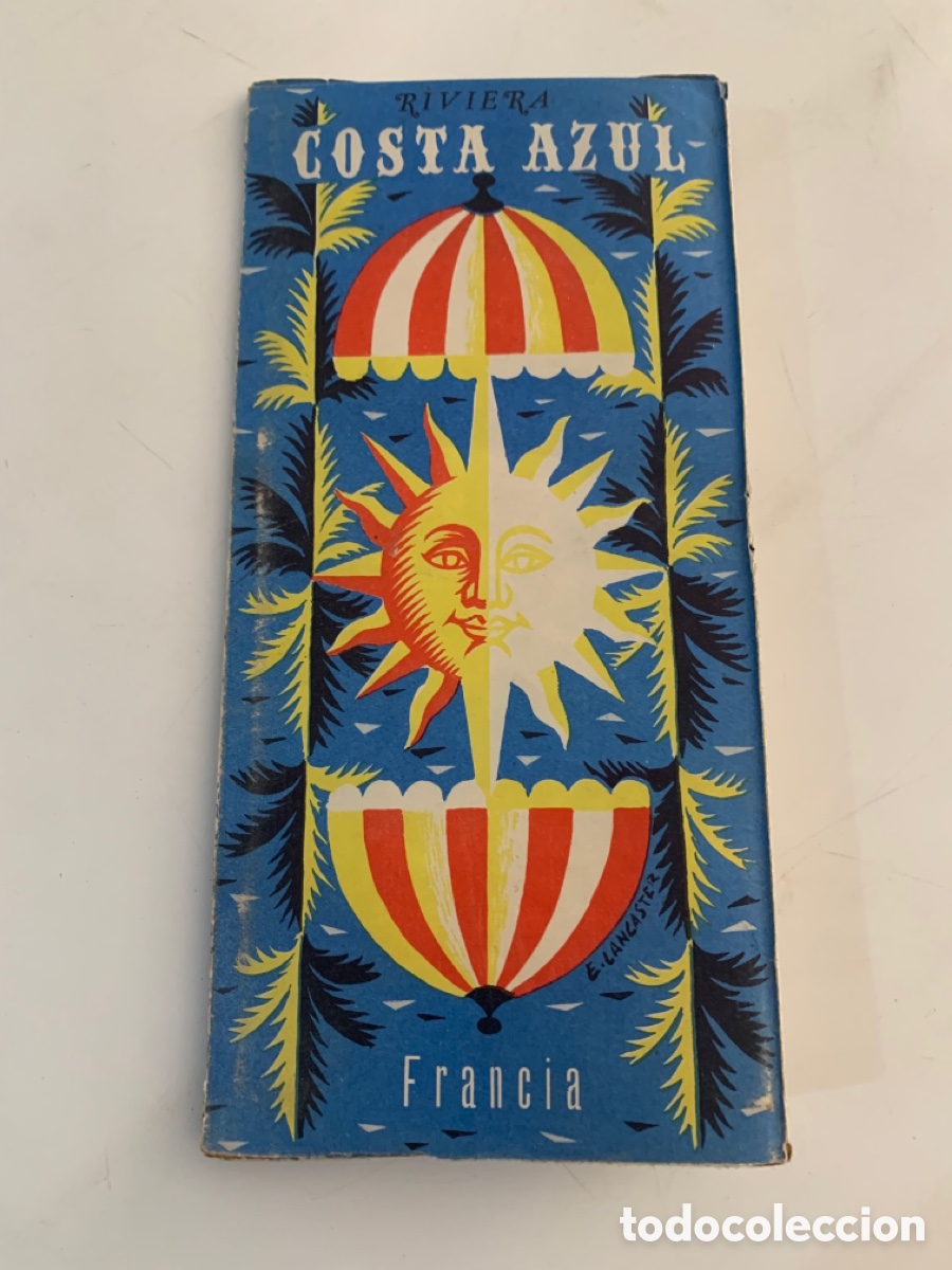 Tourismusbrosch&uuml;ren: FOLLETO A&Ntilde;OS 40-50 RIVIERA COSTA AZUL FRANCIA NIZA