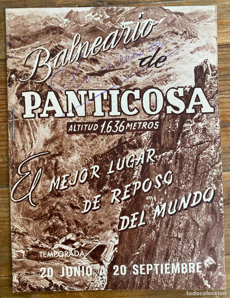 Tourismusbrosch&uuml;ren: Folleto Tur&iacute;stico BALNEARIO DE PANTICOSA temporada 1944. Situaci&oacute;n, acceso, indicaciones concretas,