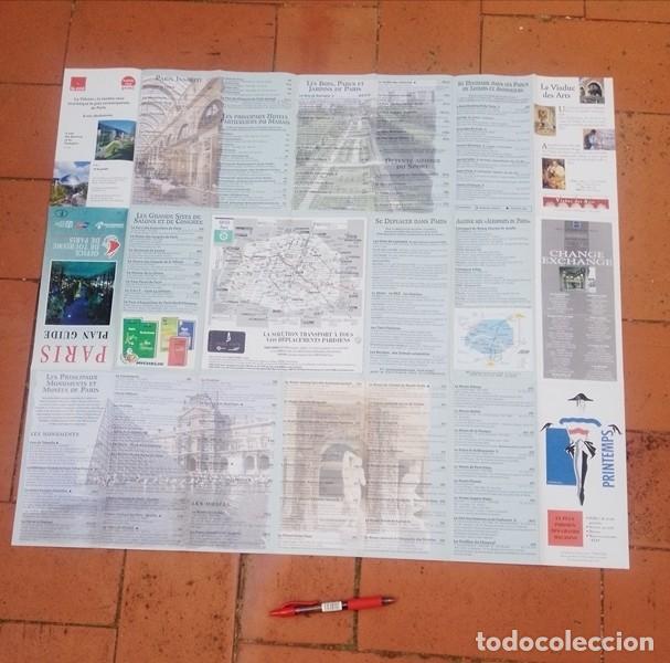 Folletos de turismo: Mapa Par&iacute;s y metro francia - Foto 2