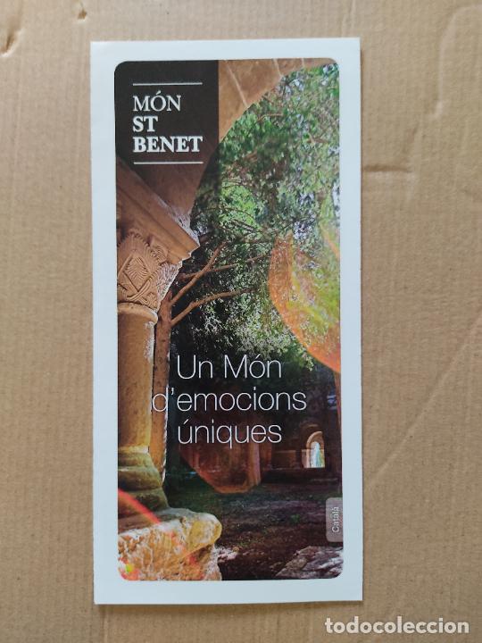 Tourismusbrosch&uuml;ren: FOLLETO TURISTICO MON ST BENET MONESTIR SANT FRUITOS DE BAGES, BARCELONA CATALUNYA (EN CATAL&Aacute;N)