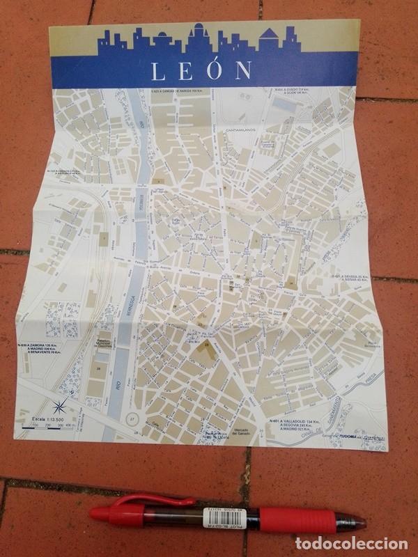 Folletos de turismo: Mapa Le&oacute;n 1990 castilla - Foto 1