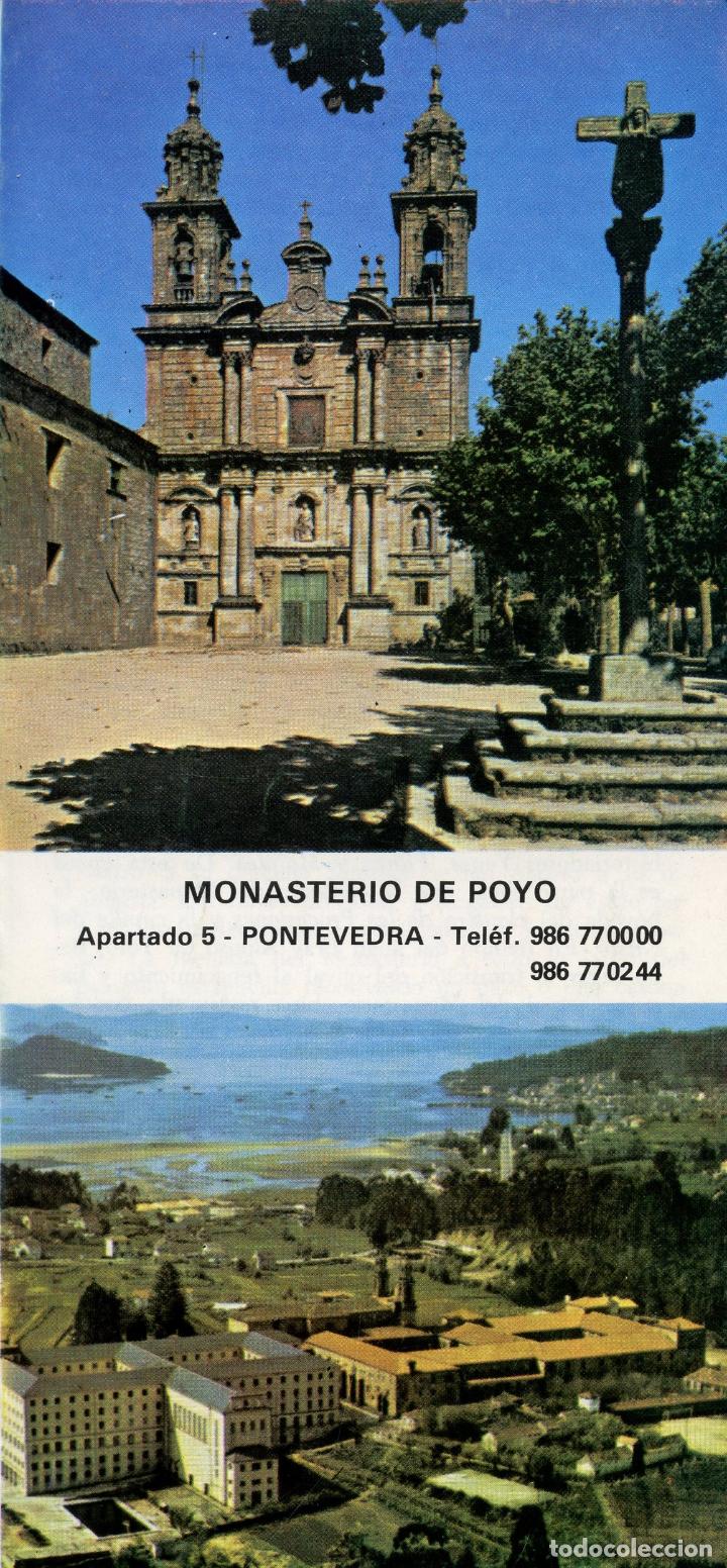 Tourismusbrosch&uuml;ren: Folleto tur&iacute;stico. Tr&iacute;ptico. Monasterio de Poyo. A&ntilde;os 80-90.
