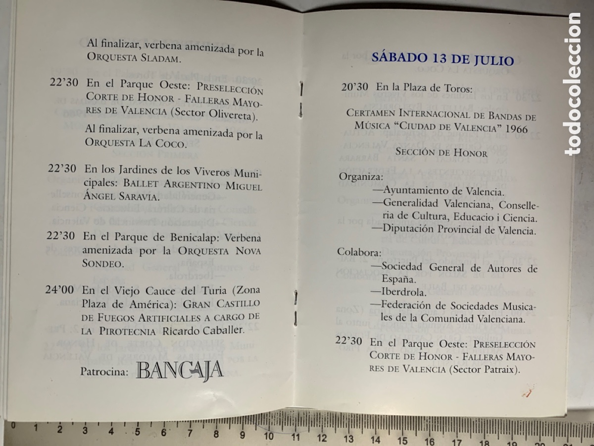 Folletos de turismo: PROGRAMA OFICIAL FERIA DE JULIO 1996. - Foto 2