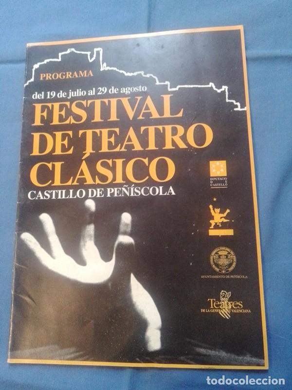 Tourismusbrosch&uuml;ren: Folleto teatro festival de teatro cl&aacute;sico castillo de Pe&ntilde;&iacute;scola Castell&oacute;n