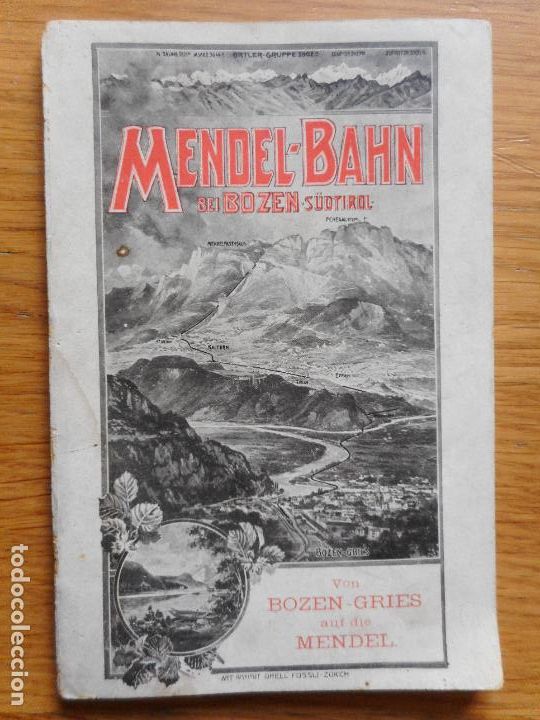 Folletos de turismo: ANTIGUO FOLLETO TURISMO MENDEL BAHN BEI BOZEN SUDTIROL SUIZA ZURICH SWISS 1904? HEIMFELSEN