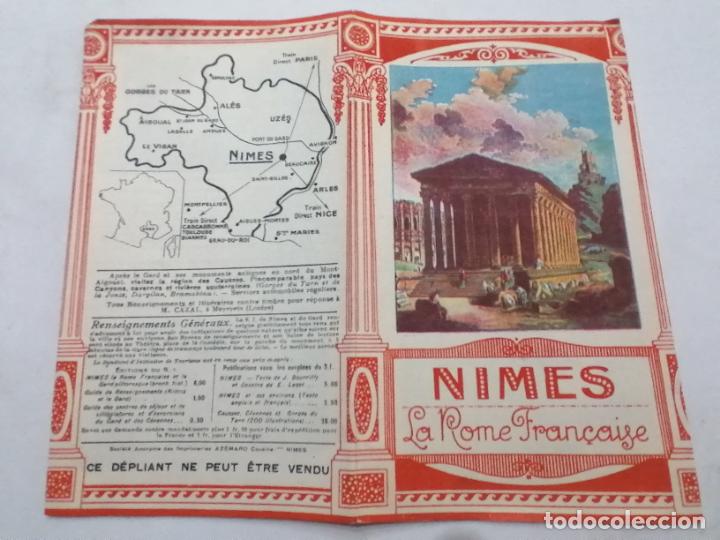 Folletos de turismo: NIMES, LA ROME FRANCAISE, 4 PAG, MEDIDAS 10,5 X 18 CM