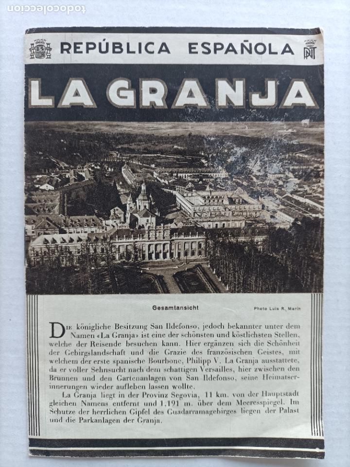 Brochures de tourisme: LA GRANJA REP&Uacute;BLICA ESPA&Ntilde;OLA FOLLETO DE TURISMO