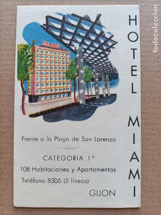 Tourismusbrosch&uuml;ren: HOTEL MIAMI GIJON FOLLETO DE TURISMO 1958