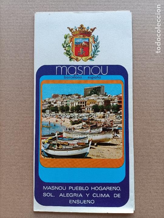 Brochures de tourisme: MASNOU FOLLETO DE TURISMO 1972