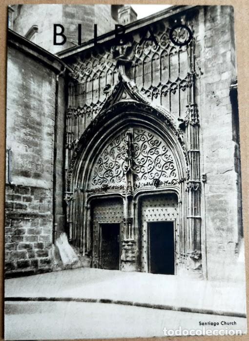 Brochures de tourisme: Folleto de 6 p&aacute;ginas con fotograf&iacute;as en blanco y negro y texto en franc&eacute;s de Bilbao.