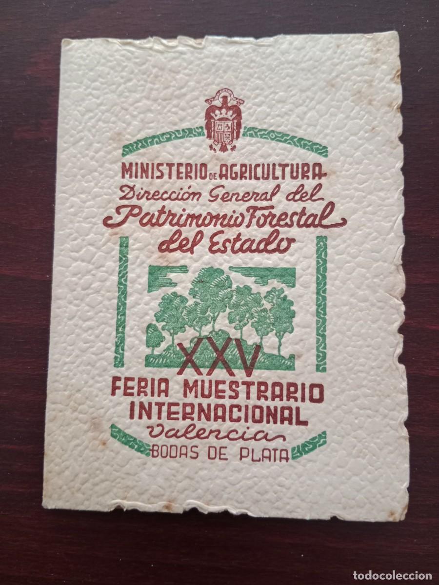 Travel Brochures: PEQUE&Ntilde;O OBSEQUIO XXV ANIVERSARIO FERIA MUESTRARIO DE VALENCIA - PATRIMONIO FORESTAL DEL ESTADO