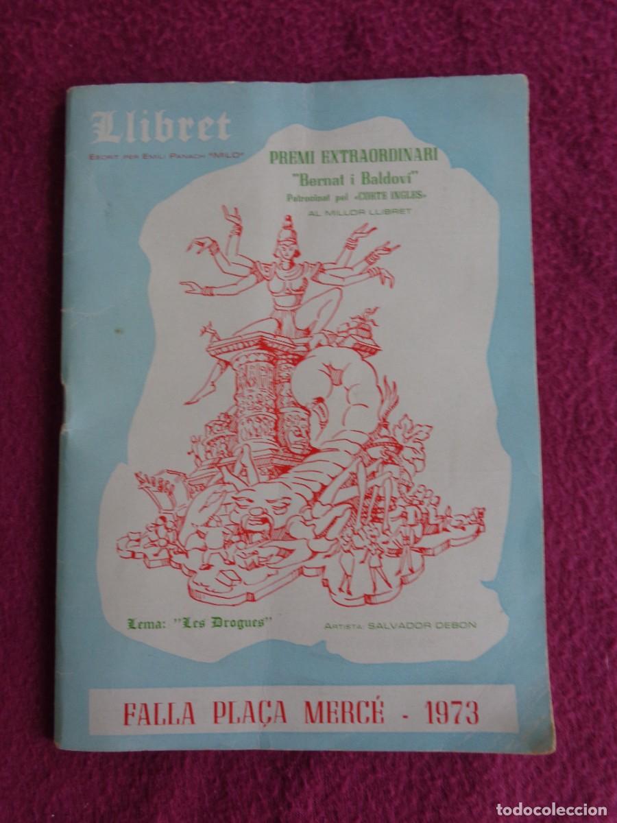 Travel Brochures: LLIBRET FALLAS VALENCIA FALLA PLAZA DE LA MERCED O MERCE 1973 PUBLICIDAD PEPSI COCA COLA TRINARANJUS