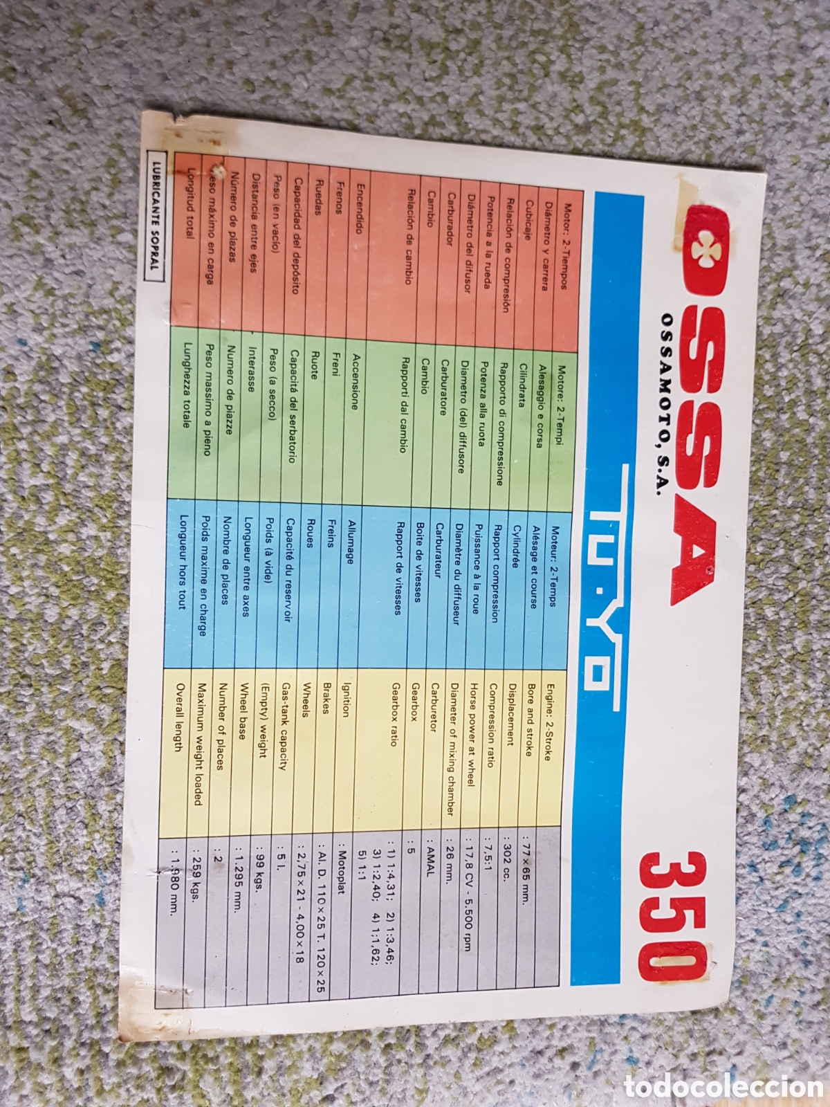 Folletos de turismo: Folleto Ossa - Foto 2