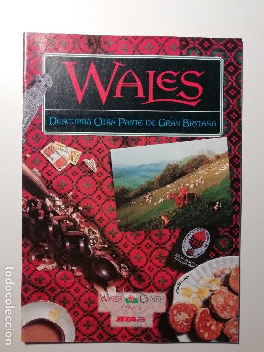 Folletos de turismo: Folleto Turismo de Gales Wales Cymru Gran Breta&ntilde;a Great Britain 1995
